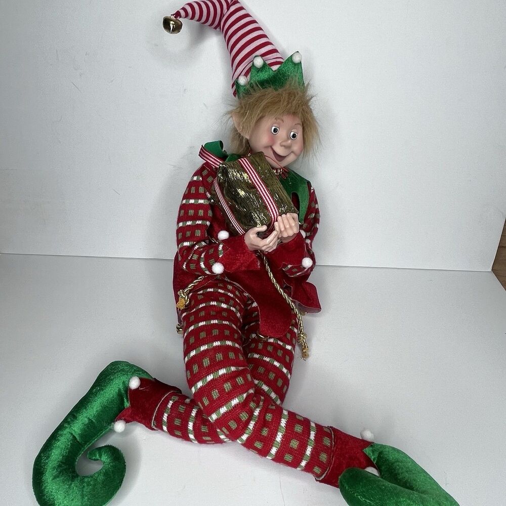 Large Jingles & Joy Christmas Possible Elf Fairy Doll Whimsical